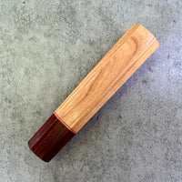 Custom Japanese Knife handle (wa handle) for 165-210mm : Cherry and Honduran Rosewood