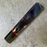 Custom Japanese Knife handle (wa handle) for 240mm - Dyed Canadian Yellow Cedar and micarta