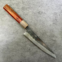 Custom Sugi Fujiwara W1 150mm petty - Siamese rosewood and blonde horn