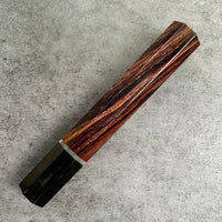 Custom Japanese Knife handle (wa handle) for 165-210mm : Cocobolo, buffalo horn and vintage poker chip
