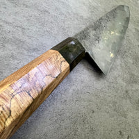 Custom Hunter Valley Blade hand rubbed San Mai 1095 Gyuto 240 mm - Spalted Sycamore