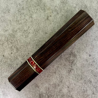 Custom Japanese Knife handle (wa handle) for 165-210mm : African Blackwood and tru-stone