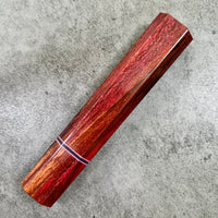 Custom Japanese Knife handle (wa handle) for 240mm - Double dyed spalted sycamore