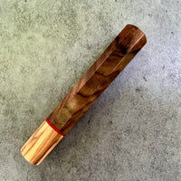 Custom Japanese Knife handle (wa handle) for 165-210mm : Turkish Walnut and Olive