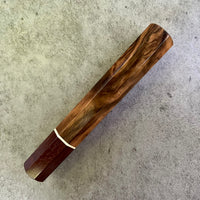 Custom Japanese Knife handle (wa handle) for 165-210mm : Turkish Walnut and Katalox