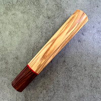 Custom Japanese Knife handle (wa handle) for 165-210mm : Olive and Honduran Rosewood