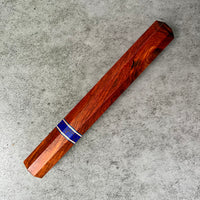 Custom Japanese Knife handle (wa handle) for 240mm - Premium Siamese rosewood, stone and copper