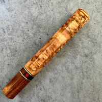 Custom Japanese Knife handle (wa handle) for 240mm - Masur birch and Tasmanian Blackwood