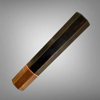 Custom Japanese Knife handle (wa handle) for 240 mm: African Blackwood and Western Myall | Sugi Cutlery