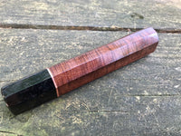 Custom Japanese Knife Handle (Wa Handle) - Ringed Gidgee and Ebony
