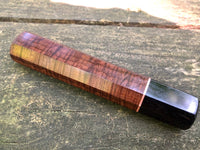 Custom Japanese Knife Handle (Wa Handle) - Ringed Gidgee and Ebony