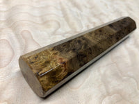 Custom Japanese Knife handle (wa handle) - Canxan Negro Burl and bronze
