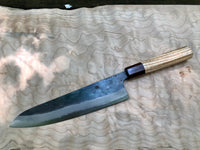 Custom Ittetsu Kurouchi 210 Gyuto - Shirogami White No 1 with Curly Ash and Cocobolo