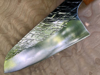Yu Kurosaki Raijin Cobalt Special Steel Hammered Santoku Knife 165mm