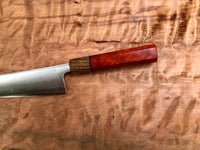 Tsunehisa Ginsan 3 Migaki - Custom Gyuto 210 (8”) with Red heart and bocote