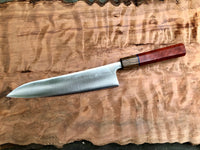 Tsunehisa Ginsan 3 Migaki - Custom Gyuto 210 (8”) with Red heart and bocote