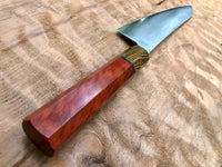 Tsunehisa Ginsan 3 Migaki - Custom Gyuto 210 (8”) with Red heart and bocote