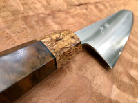 Tsunehisa Ginsan 3 Migaki - Custom Gyuto 210 (8”) with Turkish Walnut and Mango Burl