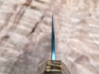 Custom Tsunehisa Ginsan 3 Migaki Nakiri 165mm with Curly Ash and Yucatán Rosewood