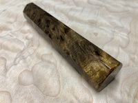 Custom Japanese Knife handle (wa handle) - Canxan Negro Burl and bronze
