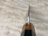 Custom Yu Kurosaki Fujin Hammered 240mm (10”) Gyuto Chef Knife with Gabon Ebony and Amboyna burl and copper