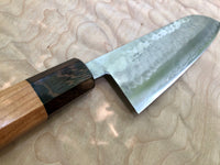Custom Masutani VG1 Tsuchime Santoku 180mm - Curly cherry and wenge