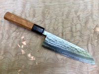 Custom Masutani VG1 Tsuchime Santoku 180mm - Curly cherry and wenge