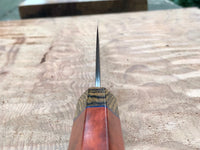 Tsunehisa Ginsan 3 Migaki - Custom Gyuto 210 (8”) with Red heart and bocote