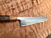 Tsunehisa Ginsan 3 Migaki - Custom Gyuto 210 (8”) with Turkish Walnut and Mango Burl
