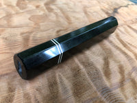 Custom Japanese Knife Handle (Wa Handle) - Gabon Ebony and Horn