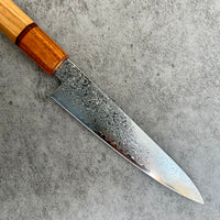 Custom Tsunehisa ZA-18 Damascus Petty 135mm - Cherry and Bolivian Rosewood