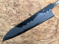 Nigara Troll Killer Mt Fuji with Moon Gyuto 270 mm - Curly Siamese Rosewood and horn