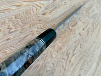 Custom Takashi Saji R2/SG2 Damascus 240 Sujihiki- buckeye burl and horn