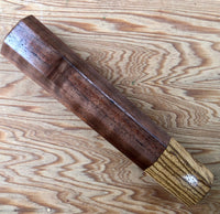 Custom Japanese Knife handle (wa handle) for 165-210mm - Walnut and zebrawood