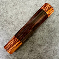 Custom Japanese Knife handle (wa handle) for 165-210mm - East India Rosewood and Cocobolo