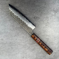 Custom Hatsukokoro Inazuma Aogami Super Bunka 175 mm - Tamboti and horn