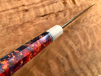 Custom Kobayashi Damascus SG2 Gyuto Chef Knife 210mm (8") - Box elder burl