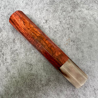 Hanoi Made Custom Japanese Knife handle (wa handle) for 240 : Rosewood and horn
