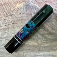Custom Japanese Knife handle (wa handle) for 165-210mm - box elder hybrid with ebony