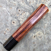 Custom Japanese Knife handle (wa handle) for 240mm - Cocobolo and ebony