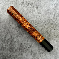Custom Japanese Knife handle (wa handle) for 240-270mm - Honduran Rosewood Burl and horn