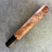 Custom Japanese Knife handle (wa handle) for 240mm - Honduran Rosewood Burl and horn