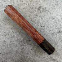 Custom Japanese Knife handle (wa handle) for 165-210mm: Honduran Rosewood and African Blackwood