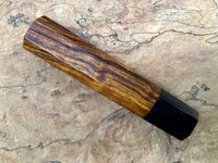 Custom Japanese Knife handle (wa handle) for 165-210mm - Desert ironwood and horn