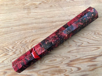 Custom Japanese Knife handle (wa handle) for 240mm - Dyed box elder