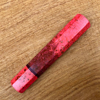 Custom Japanese Knife handle (wa handle) - double dyed box elder