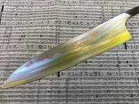 Yu Kurosaki Houou Rainbow Colored Damascus VG10 Gyuto 210 mm - Blade Only