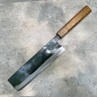 Nishida Iron Clad Shirogami 1 Kurouchi Nakiri 210mm