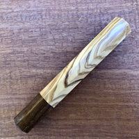 Custom Japanese Knife handle (wa handle) for 165-210mm - Olive and Tasmanian Blackwood