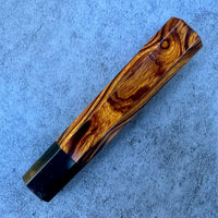 Custom Japanese Knife handle (wa handle) for 240mm - Sonoran desert ironwood and horn